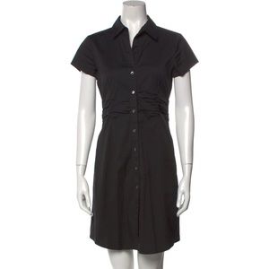 Theory Black Button-Down Dress Size 0